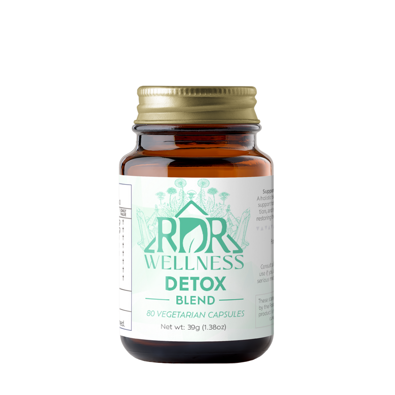 RDR Wellness Detox Herbal Capsule 80 count- Front of Bottle