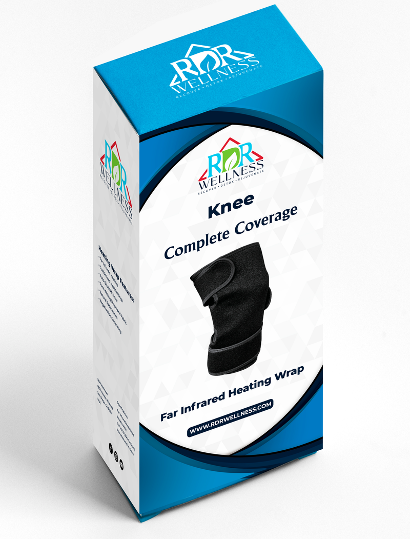 RDR Wellness Knee Complete Coverage Far Infrared Heating Wrap 